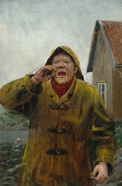 Pescatore che grida da Christian Krohg