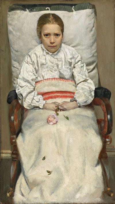 Ragazza malata da Christian Krohg