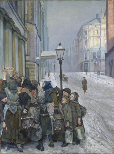 Lotta per la sopravvivenza da Christian Krohg