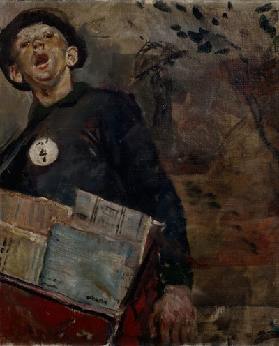 Il ragazzo dei giornali da Christian Krohg