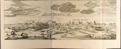 Narva Illustrazione da Travels to the Great Duke of Muscovy and the King of Persia di Adam Olear da Christian Lorenzen Rothgiesser
