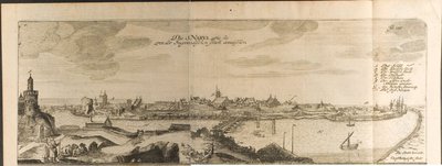 Narva, illustrazione da Viaggi al Gran Duca di Moscovia e al Re di Persia di Adam Olear da Christian Lorenzen Rothgiesser