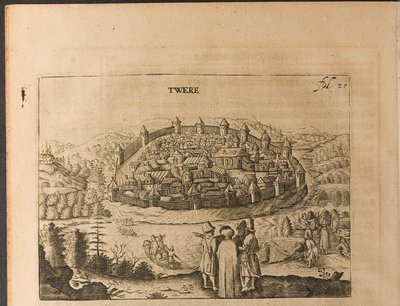 Tver, illustrazione da Viaggi al Gran Duca di Moscovia e al Re di Persia di Adam Oleari da Christian Lorenzen Rothgiesser