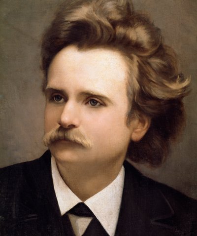Ritratto del compositore norvegese Edvard Hagerup Grieg (1843-1907) (dettaglio). Napoli, Conservatorio di Musica San Pietro a Majella da Christian Meyer Ross