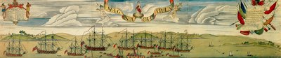 Vista prospettica del blocco del porto di Boston, c.1768 da Christian Remick