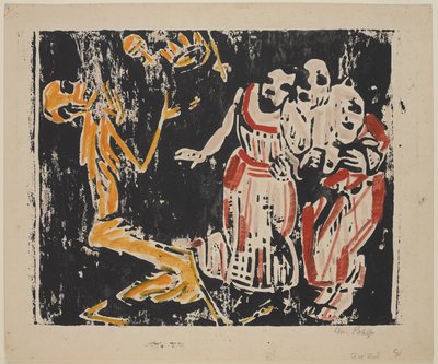 La morte come giocoliere (Rivoluzione), 1918-19 da Christian Rohlfs