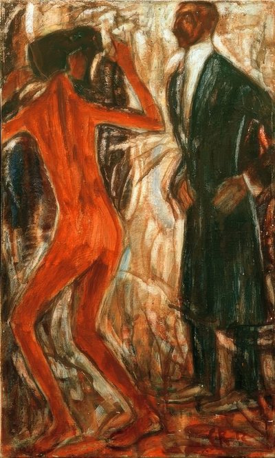 Signore in frac e ballerina da Christian Rohlfs
