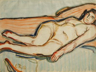 Nudo reclinato da Christian Rohlfs