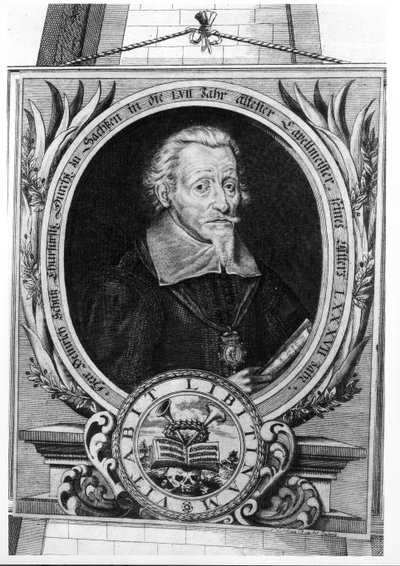 Ritratto di Heinrich Schutz (1585-1672) da Christian Romstedt or Romstet