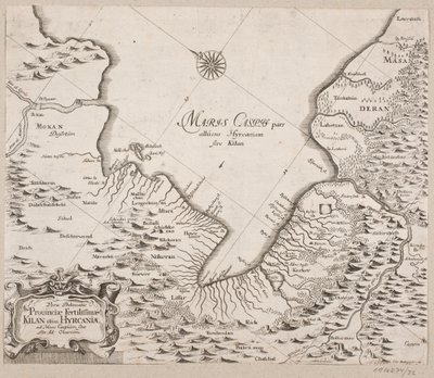Mappa del Mar Caspio da Christian Rothgiesser