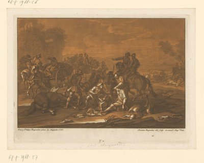 Campo di battaglia dopo una battaglia da Christian Rugendas