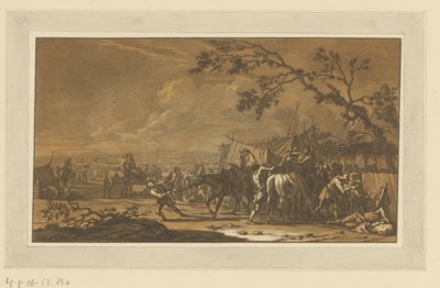 Soldati nel campo da Christian Rugendas
