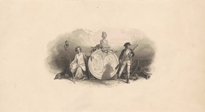 Progetto per un emblema dello Stato della Carolina del Sud da Christian Schussele