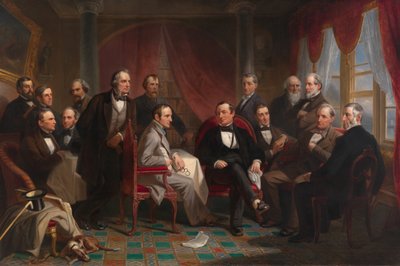 Washington Irving e i suoi amici letterari a Sunnyside da Christian Schussele