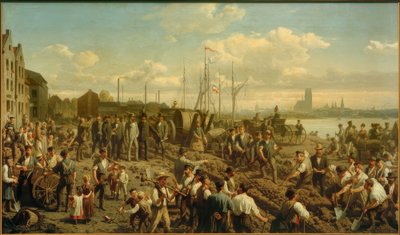 Posa di un cavo telegrafico 1878 da Christian Sell