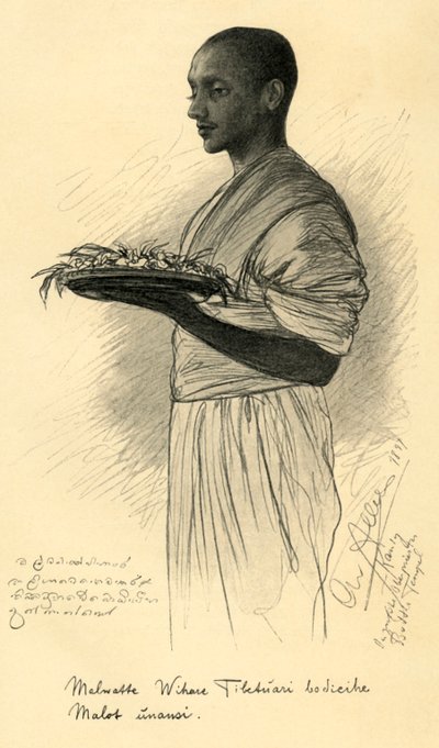 Monaco buddista, Ceylon da Christian Wilhelm Allers
