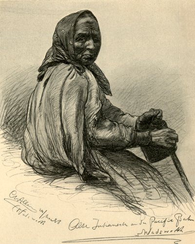 Anziana donna nativa americana, Wadsworth, Nevada, USA, 1898 da Christian Wilhelm Allers