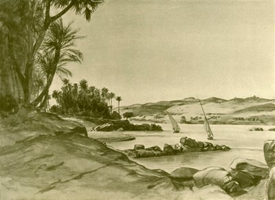 Feluche sul fiume Nilo, Egitto da Christian Wilhelm Allers