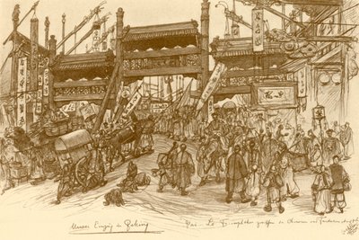 Porte a Pechino, Cina da Christian Wilhelm Allers