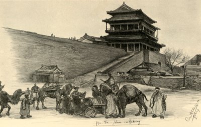 Porta Hatamen, Pechino, Cina da Christian Wilhelm Allers