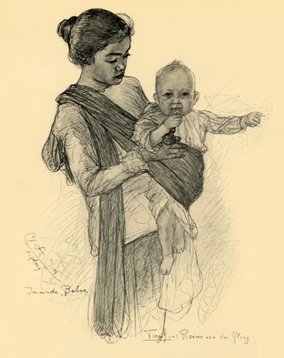 Tata giavanese con bambino europeo, Magalang da Christian Wilhelm Allers