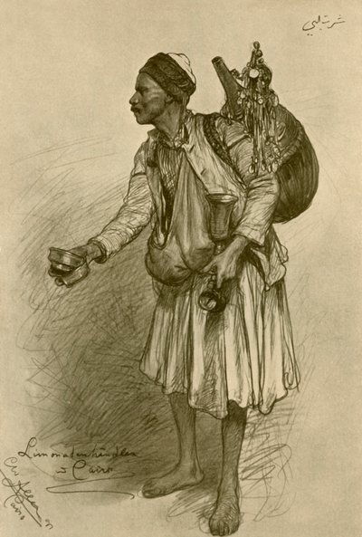 Venditore di limonata, Il Cairo, Egitto da Christian Wilhelm Allers