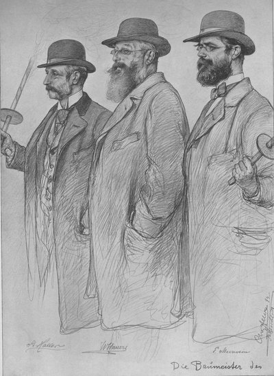 Martin Haller, Wilhelm Hauers, Wilhelm Emil Meerwein da Christian Wilhelm Allers