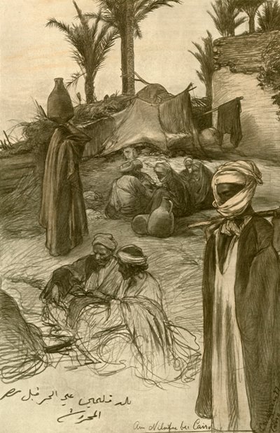 Sulle rive del Nilo al Cairo, 1898 da Christian Wilhelm Allers