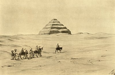 Piramide di Djoser a Saqqara, vicino al Cairo, Egitto, 1898 da Christian Wilhelm Allers