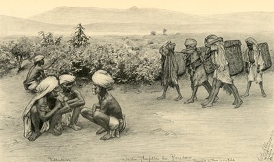 Raccoglitori di Tè, Peradeniya, Ceylon da Christian Wilhelm Allers