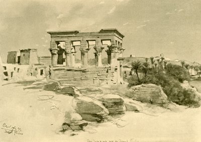 Il tempio di Iside e il chiosco di Traiano sull