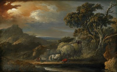 Paesaggio tempestoso da Christian Wilhelm Ernst Dietrich