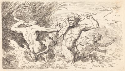 Tritoni in Lotta da Christian Wilhelm Ernst Dietrich