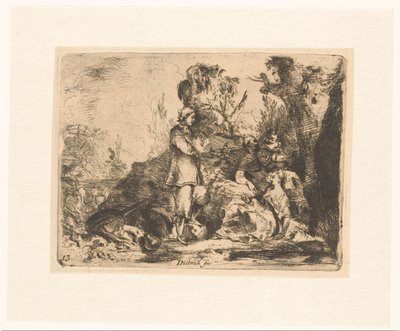 Una compagnia allegra in un giardino lussureggiante da Christian Wilhelm Ernst Dietrich