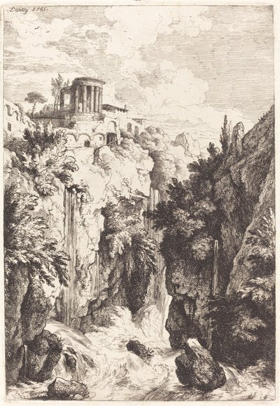 Tempio della Sibilla, Tivoli da Christian Wilhelm Ernst Dietrich