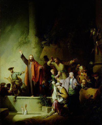 La resurrezione di Lazzaro da Christian Wilhelm Ernst Dietrich