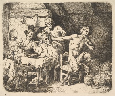 Il satiro e il contadino da Christian Wilhelm Ernst Dietrich