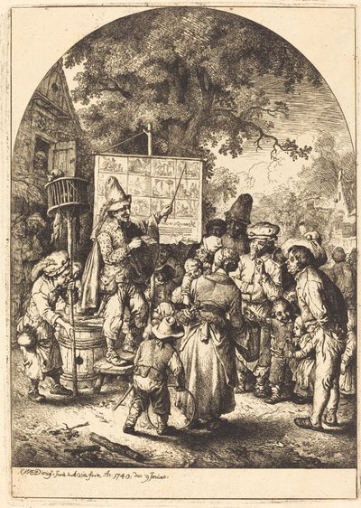 Il Cantante alla Fiera di Campagna da Christian Wilhelm Ernst Dietrich