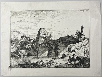 Il ponte di pietra da Christian Wilhelm Ernst Dietrich