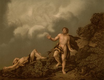 Il fratricidio di Caino da Christian Wilhelm Ernst after Dietrich
