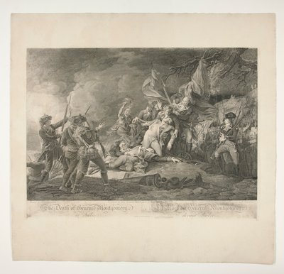 La morte del generale Montgomery a Quebec da Christian Wilhelm Ketterlinus