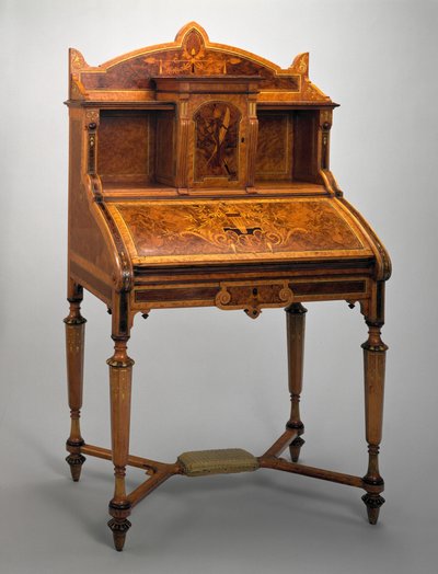 Scrivania, Herter Brothers Company, 1869-71 (legno) da Christian and Gustave 1830 98 Herter