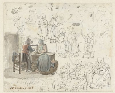 Schizzi di una pesatrice d