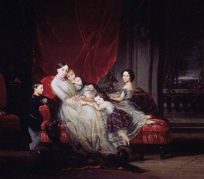 Ritratto della Granduchessa Maria Nikolayevna con i suoi figli da Christina Robertson