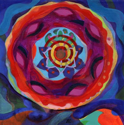 Meditazione 4 Mandala di Radiosità, c. 2017 da Christina Saj