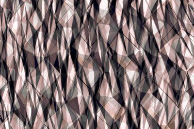 Strati geometrici sfaccettati da Christina Sillen