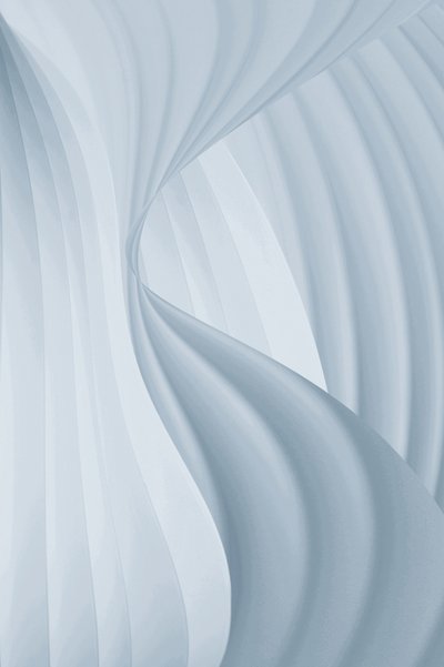 Curve sinuose blu da Christina Sillen