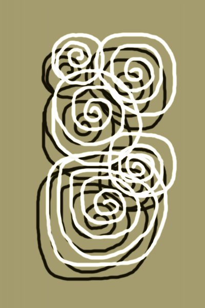 Spirali organiche sinuose da Christina Sillen