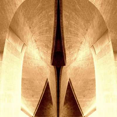 Simmetria architettonica in seppia da Christina Sillen