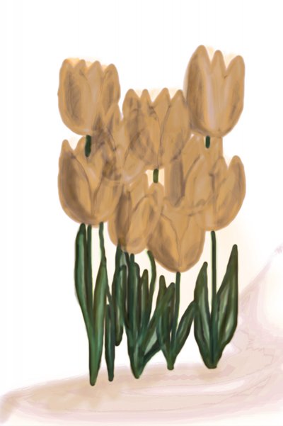 Tulipani beige chiaro da Christina Sillen